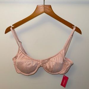 Target sparkly blush pink bikini top